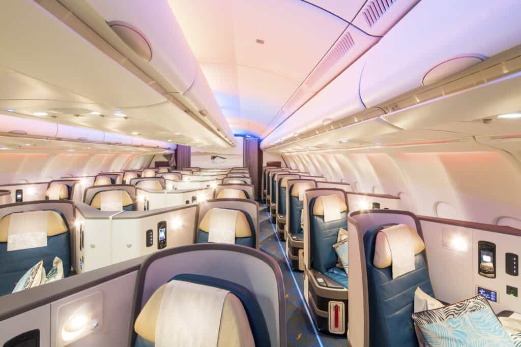 Srilankan Airilnes Business Class Cabin
