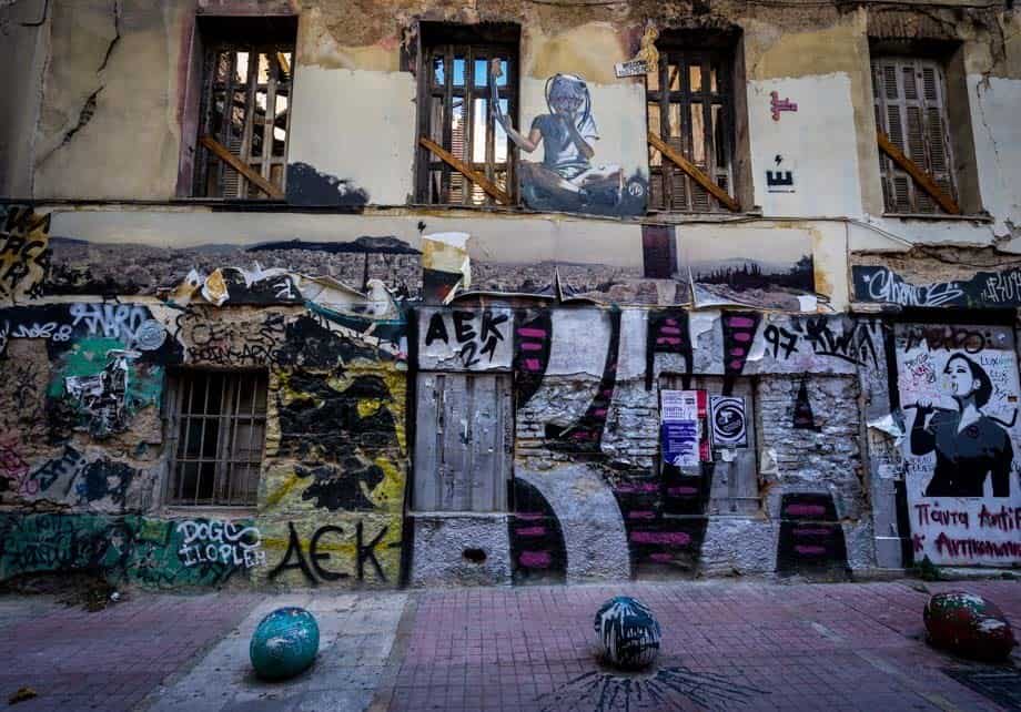 Graffiti Art Street Scenes Of Athens
