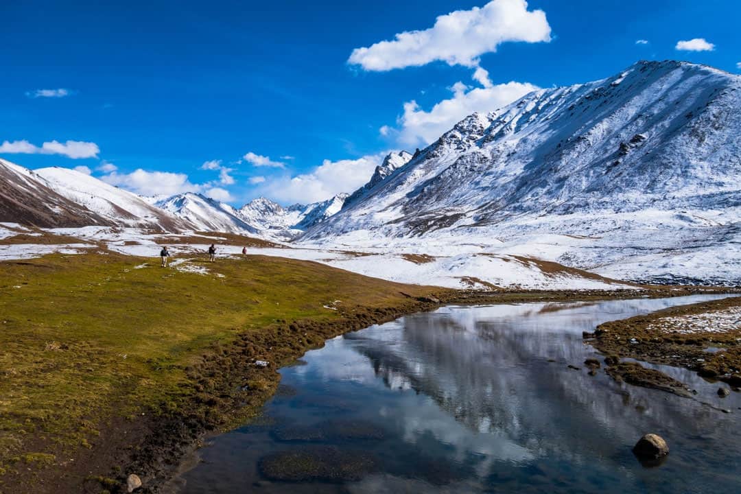 Photos Of Kyrgyzstan Altyn-Arashan-Mountain-Reflection