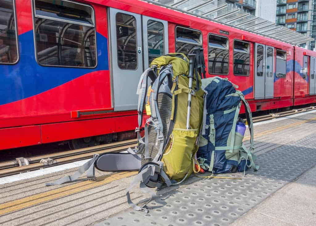 Train Station Backpack Traveling