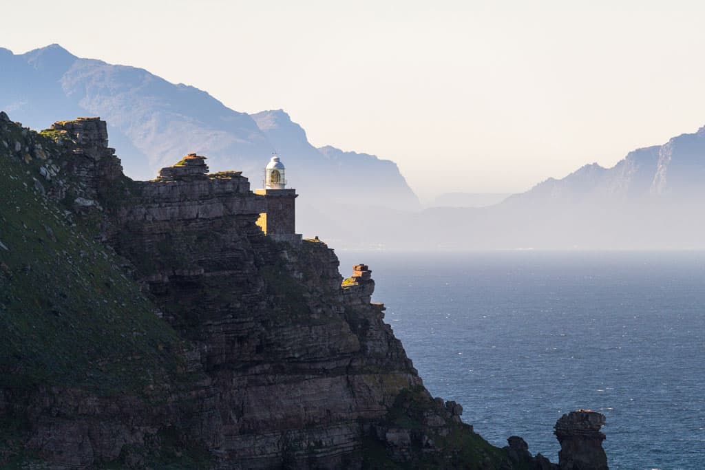 Lighthouse On Clifftop Cape 