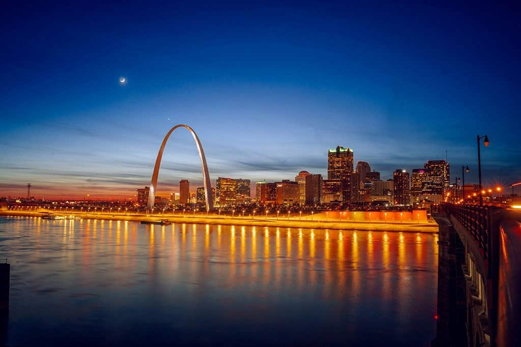 Gateway To The West In St. Louis