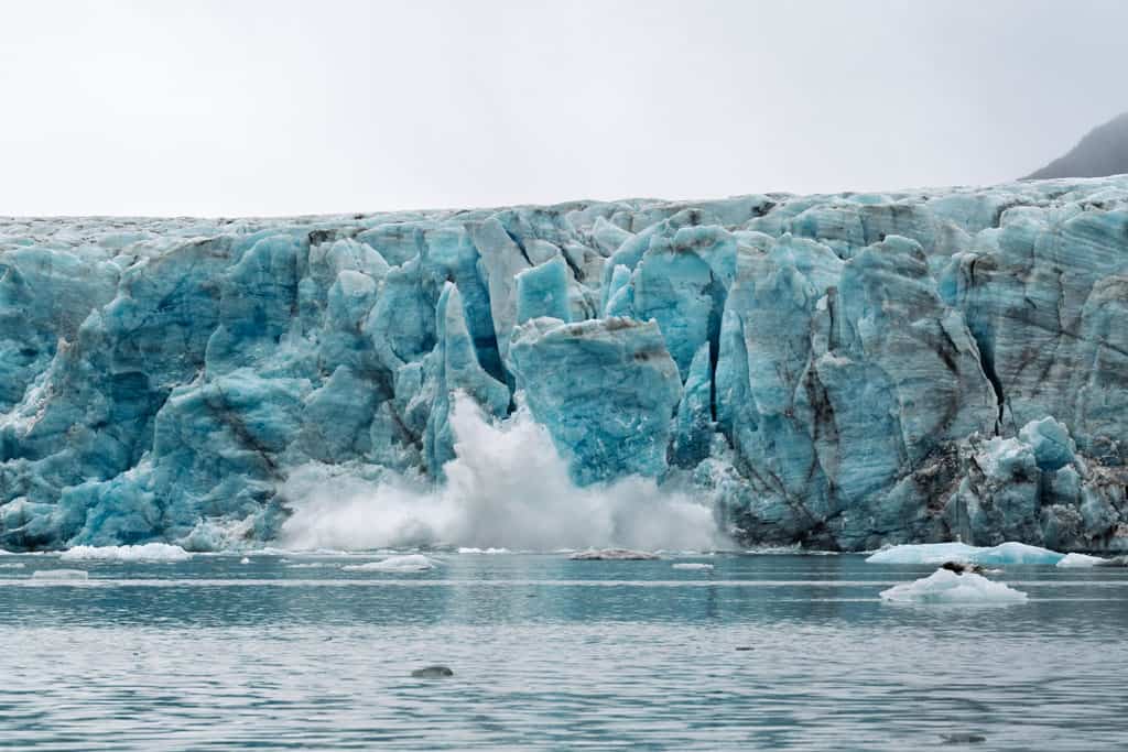 Recherchefjord Glacier Calving