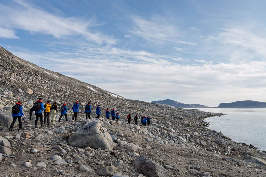 Hiking At Chermsideoya Svalbard