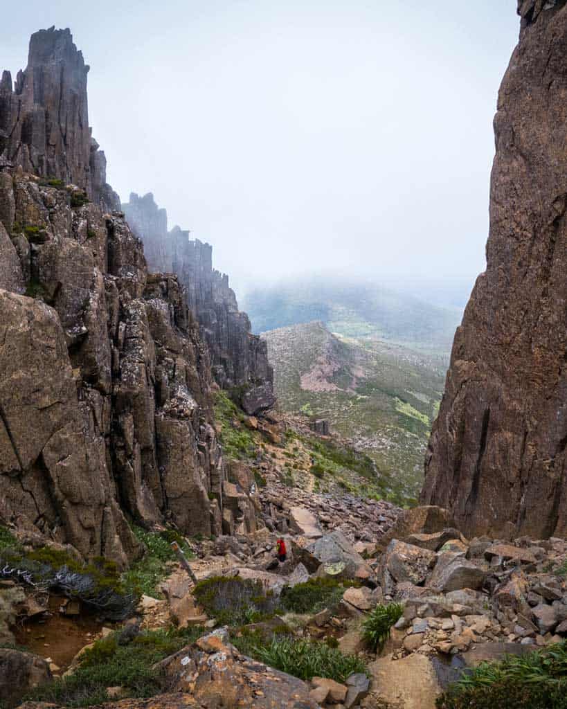 Hiking Up Rocks