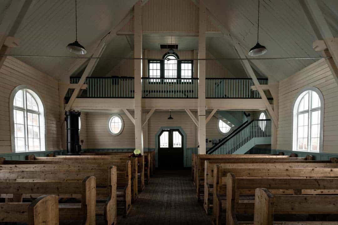 Inside Grytviken Church