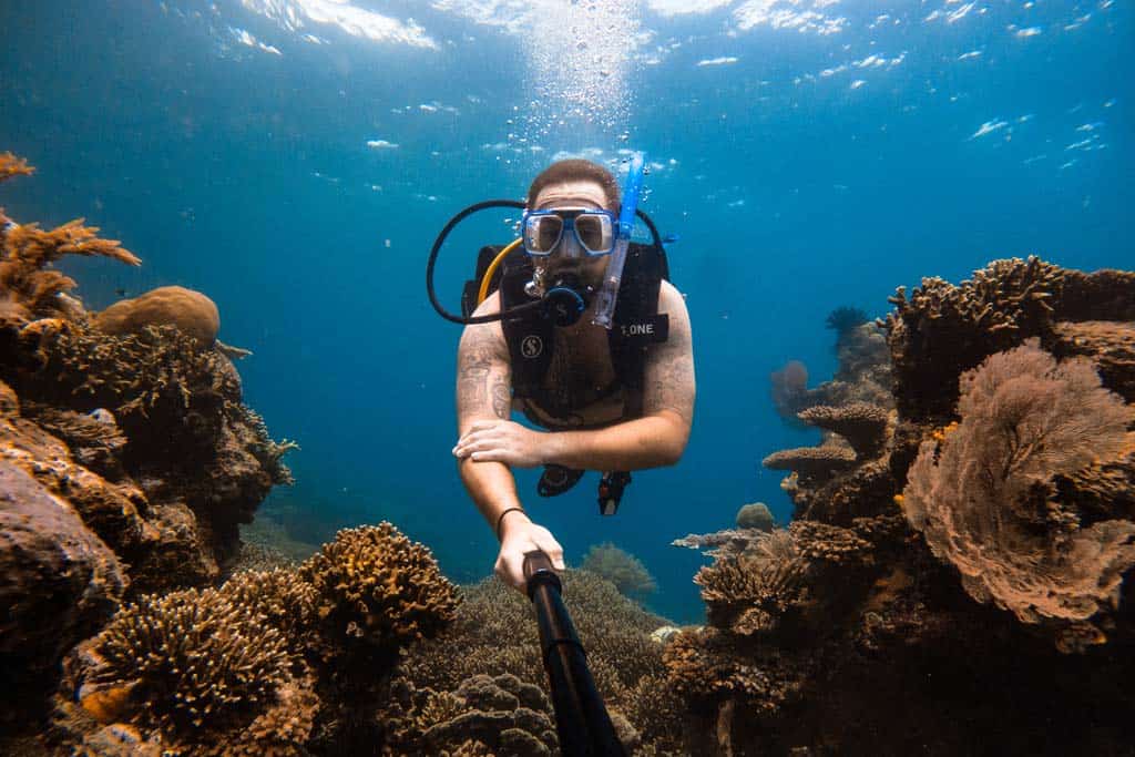 Jarryd Scuba Diving. 