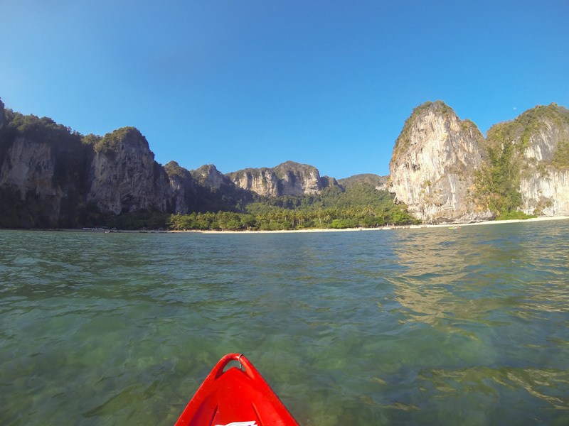 Kayaking Back To Ton Sai Bay Beach