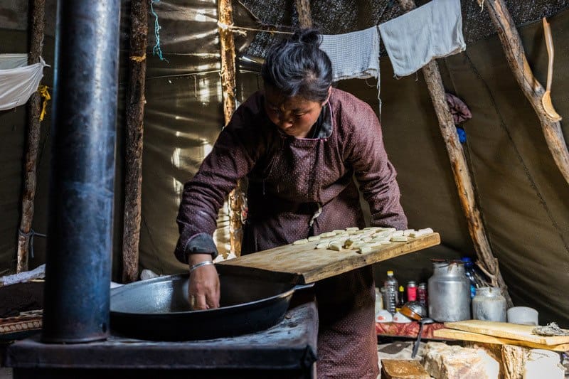 Making Cheese Tsaatan People Dukha Reindeer Herders Mongolia