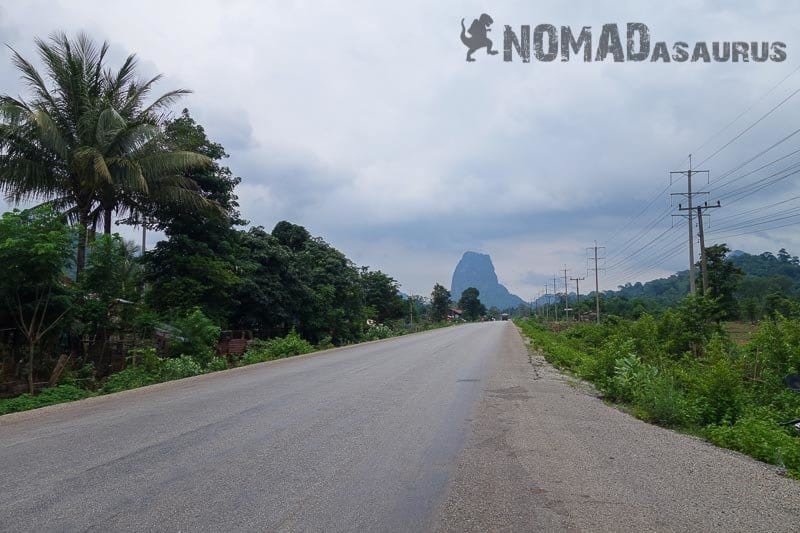 Straight Road Thakhek Loop Motorbike Scooter Laos