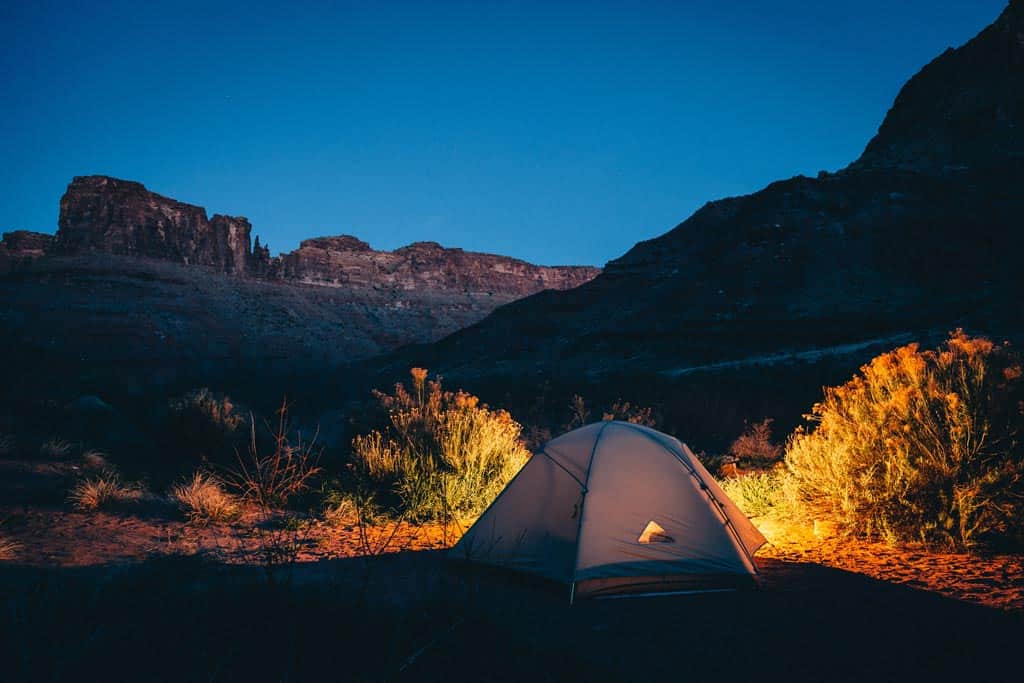 Tent In Outback
