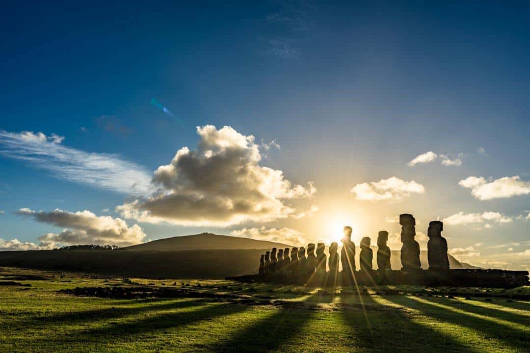 Tongariki Easter Island Sunrise Photos Of Chile