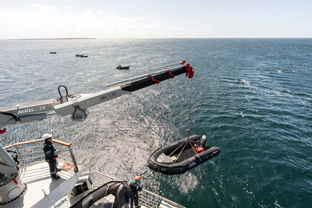 Unloading Zodiacs