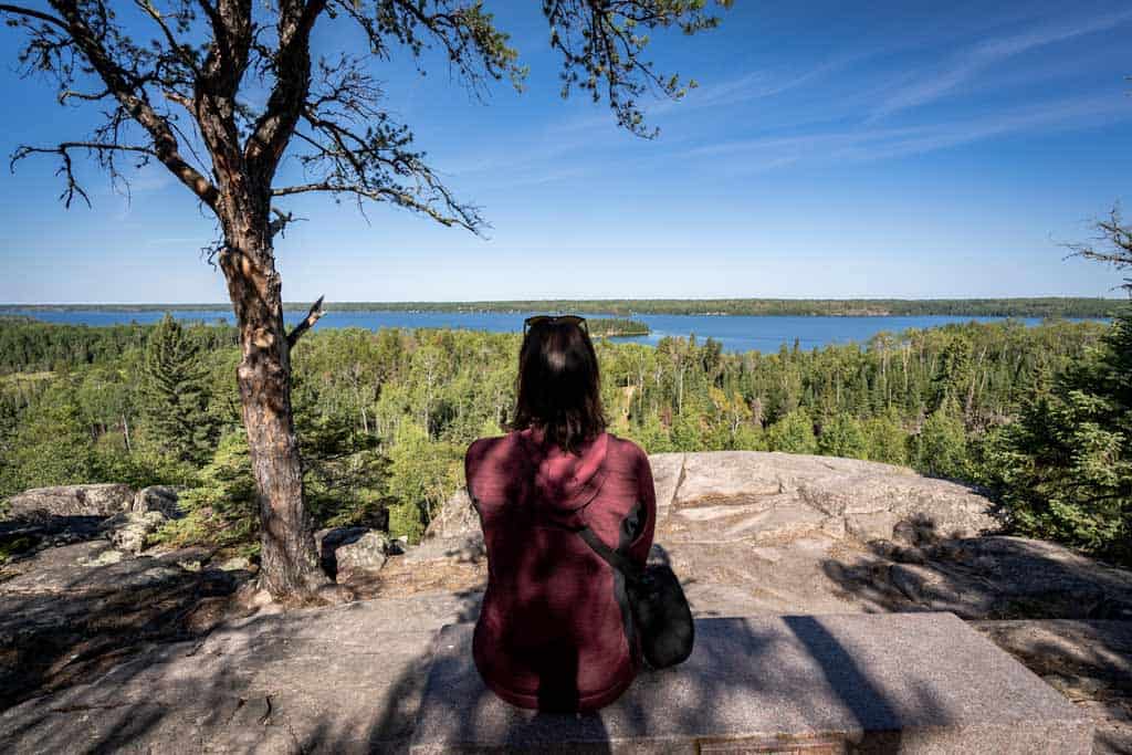 Alesha Enjoying The View On Her Hike